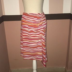 BCBGMAXAZARIA PINK ORANGE SKIRT SZm